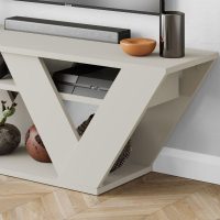 Έπιπλο τηλεόρασης Pipralla Megapap χρώμα sandstone 110x30x40εκ.