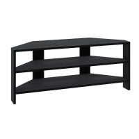 Έπιπλο τηλεόρασης γωνιακό Thales Megapap χρώμα black wood 110x36x45εκ.