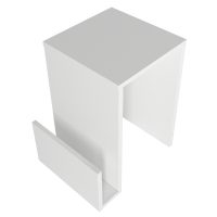 Τραπεζάκι βοηθητικό Regnar Megapap χρώμα λευκό  43,1x33,5x52εκ.