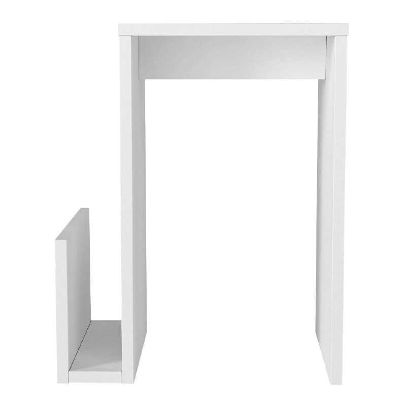 Τραπεζάκι βοηθητικό Regnar Megapap χρώμα λευκό  43,1x33,5x52εκ.