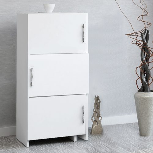 Ντουλάπι κουζίνας - μπάνιου Anna Megapap χρώμα λευκό 65x31,5x89,8εκ.