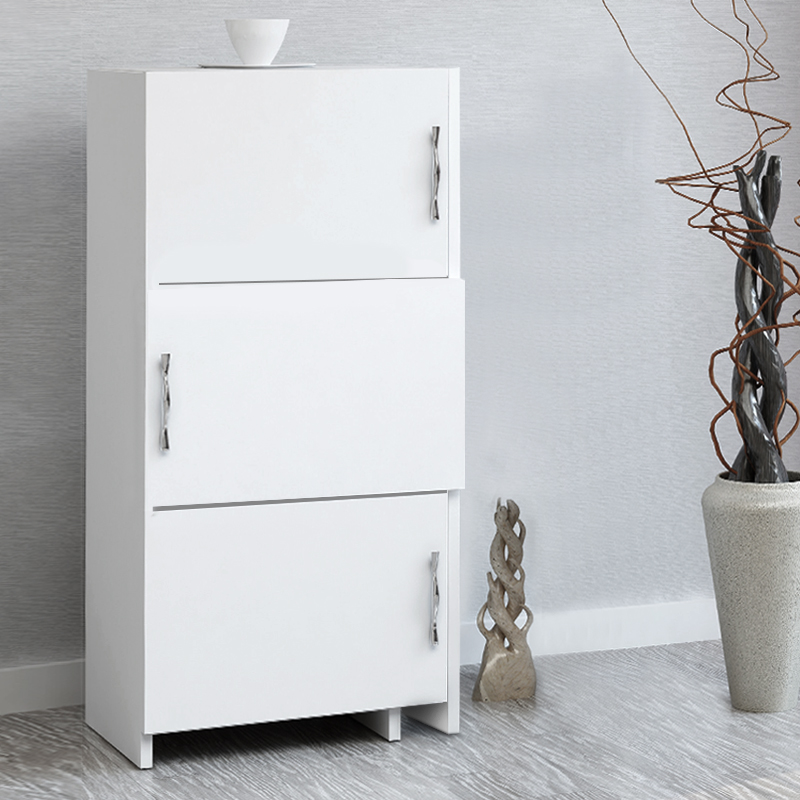 GP052-02261-1 Ντουλάπι κουζίνας - μπάνιου Anna Megapap χρώμα λευκό 65x31,5x89,8εκ.