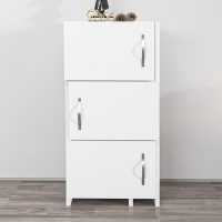 GP052-02261-3 Ντουλάπι κουζίνας - μπάνιου Anna Megapap χρώμα λευκό 65x31,5x89,8εκ.