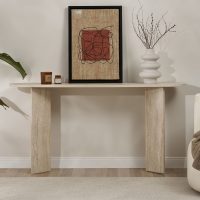 GP052-02281-2 Κονσόλα Sira Megapap χρώμα travertine 150x35x75εκ.