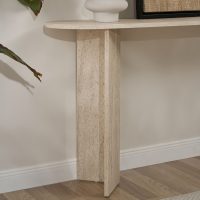 GP052-02281-4 Κονσόλα Sira Megapap χρώμα travertine 150x35x75εκ.