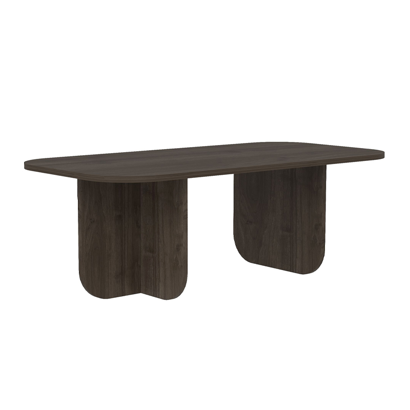 GP052-02322-3 Τραπεζάκι σαλονιού Becaj Megapap χρώμα καρυδί 120x60x41,4εκ.