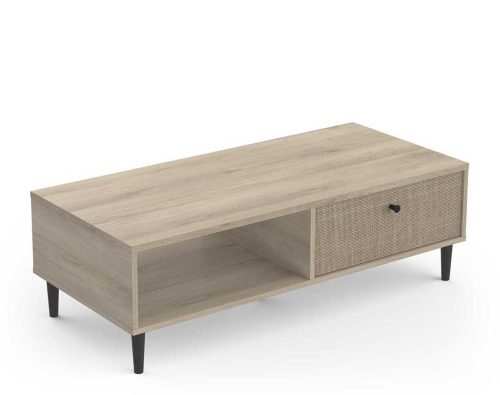 Saigon τραπεζάκι σαλονιού με ένα συρτάρι 111x50x35εκ. Kronberg Oak