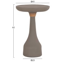 ΒΟΗΘΗΤΙΚΟ ΤΡΑΠΕΖΙ ΓΙΑ ΛΑΜΠΑΤΕΡ TORG HM18170.03 FIBER CEMENT ΓΚΡΙ Φ41x62Υεκ.