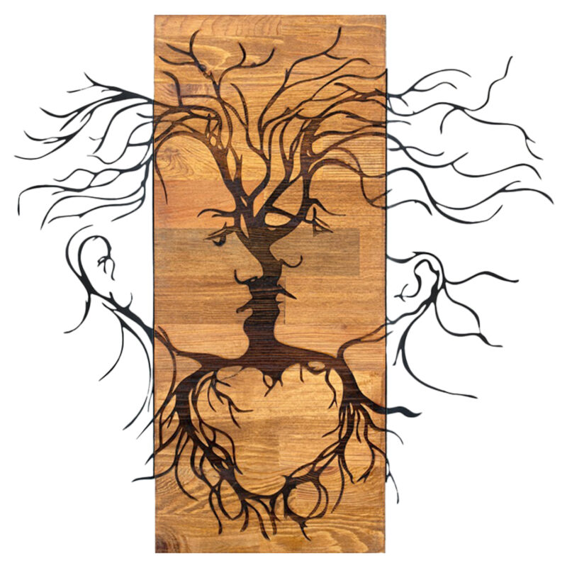 diakosmitiko-toichoy-faces-fb94807-fylla ΔΙΑΚΟΣΜΗΤΙΚΟ ΤΟΙΧΟΥ FACES HM4807-ΦΥΛΛΑ ΜΕΤΑΛΛΟΥ ΜΑΥΡΑ-ΞΥΛΟ 60x3(βάθος)x57,5Υεκ.