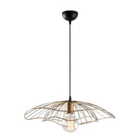 ΦΩΤΙΣΤΙΚΟ ΟΡΟΦΗΣ ΜΕΤΑΛΛΙΚΟ ΚΡΕΜΑΣΤΟ ΧΡΥΣΟ ΟΞΥΝΤΕ HM7229.04 Φ50x111 εκ.