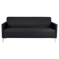 ΚΑΝΑΠΕΣ 3ΘΕΣΙΟΣ NELLIE HM3159.31 ΜΕ ΜΑΥΡΟ PU 163x71x71Υ εκ.