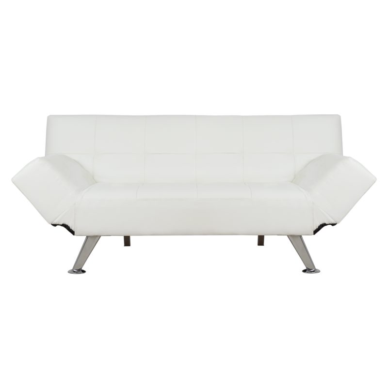 ΚΑΝΑΠΕΣ ΚΡΕΒΑΤΙ HM3001.01 THOM ΜΕ ΑΝΑΔΙΠΛΟΥΜΕΝΑ ΜΠΡΑΤΣΑ ΛΕΥΚΟ PU 189x93x82Υεκ.