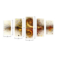 ΠΕΝΤΑΠΤΥΧΟΣ ΠΙΝΑΚΑΣ MDF EXPLOSION HM7206.07 100X60x0,3 εκ.