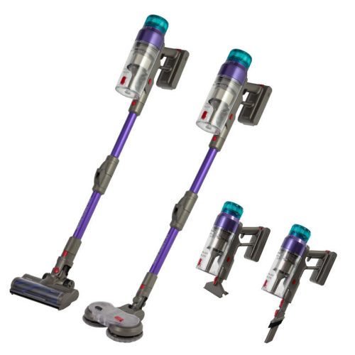 Σκούπα επαναφορτιζόμενη PRVC-40507 Primo Apollo Aqua Flex 3σε1 29.6V BLDC μοτέρ Γκρι-Μωβ