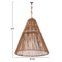 set-fotistiko-orofis-kremasto-fb911920-s-1 ΣΕΤ ΦΩΤΙΣΤΙΚΟ ΟΡΟΦΗΣ ΚΡΕΜΑΣΤΟ HM11920 ΣΧΟΙΝΙ ΚΑΙ ΙΝΕΣ ΜΠΑΝΑΝΙΑΣ Φ100Χ205Υεκ.