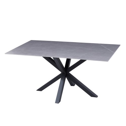 trapezi-salonioy-fb9947005-grey-marble-m ΤΡΑΠΕΖΙ ΣΑΛΟΝΙΟΥ HM9470.05 GREY MARBLE-ΜΑΥΡΗ ΜΕΤΑΛ.ΒΑΣΗ 120x60x45,5Yεκ.