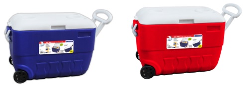 3638 CAMPCOOL ΨΥΓΕΙΟ ΦΟΡΗΤΟ 50Lt. ΜΕ ΡΟΔΕΣ & ΧΕΙΡΟΛΑΒΕΣ ΜΕΤΑΦΟΡΑΣ