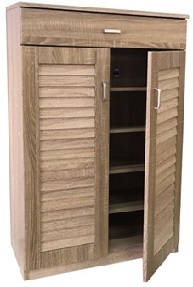 VELCO Pro Systems ΠΑΠΟΥΤΣΟΘΗΚΗ ΜΕ ΔΥΟ  ΠΟΡΤΕΣ, ΣΥΡΤΑΡΙ & 5 ΡΑΦΙΑ ΑΠΟΘΗΚΕΥΣΗΣ 68x32x98 cm ΣΦΕΝΔΑΜΟΣ