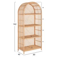 bibliothiki-fb99552-apo-fysiko-rattan-se-1 ΒΙΒΛΙΟΘΗΚΗ SIMOK HM9552 ΑΠΟ ΦΥΣΙΚΟ RATTAN ΣΕ ΦΥΣΙΚΟ ΧΡΩΜΑ 80x40x182Υεκ.