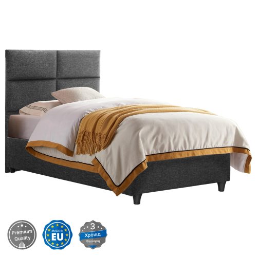 krebati-apo-gkri-yfasma-fb965201-gia-str ΚΡΕΒΑΤΙ MILO ΑΠΟ ΓΚΡΙ ΥΦΑΣΜΑ HM652.01 ΓΙΑ ΣΤΡΩΜΑ 90x200 εκ.