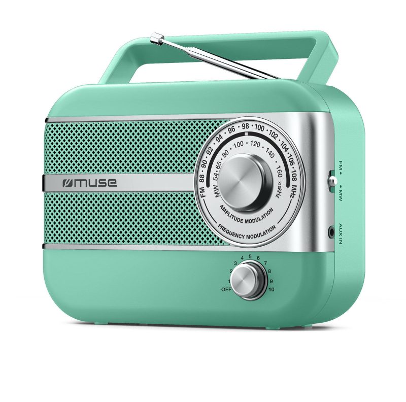 Ραδιόφωνο M-056AG MUSE Μπαταρίας-Ρεύματος Αναλογικό Πράσινο Retro