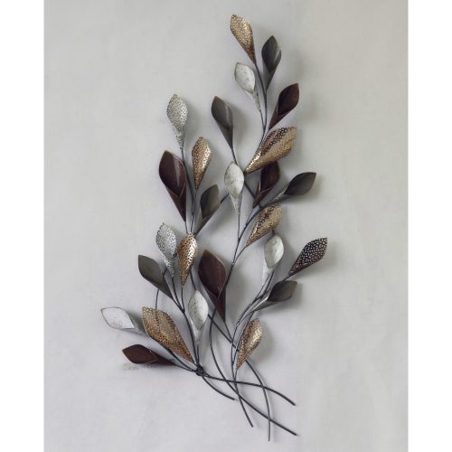 ΜΕΤΑΛΛΙΚΟ ΔΙΑΚΟΣΜΗΤΙΚΟ ΤΟΙΧΟΥ HM7159 ΑΝΘΡΑΚΙ ΧΡΥΣΟ 44x5x87Y εκ.