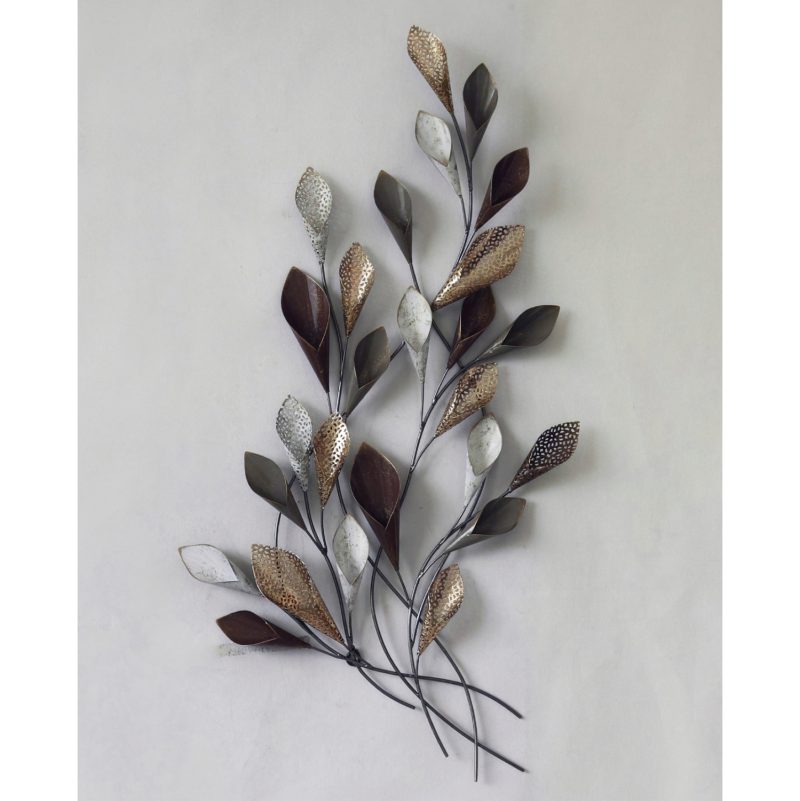 ΜΕΤΑΛΛΙΚΟ ΔΙΑΚΟΣΜΗΤΙΚΟ ΤΟΙΧΟΥ HM7159 ΑΝΘΡΑΚΙ ΧΡΥΣΟ 44x5x87Y εκ.