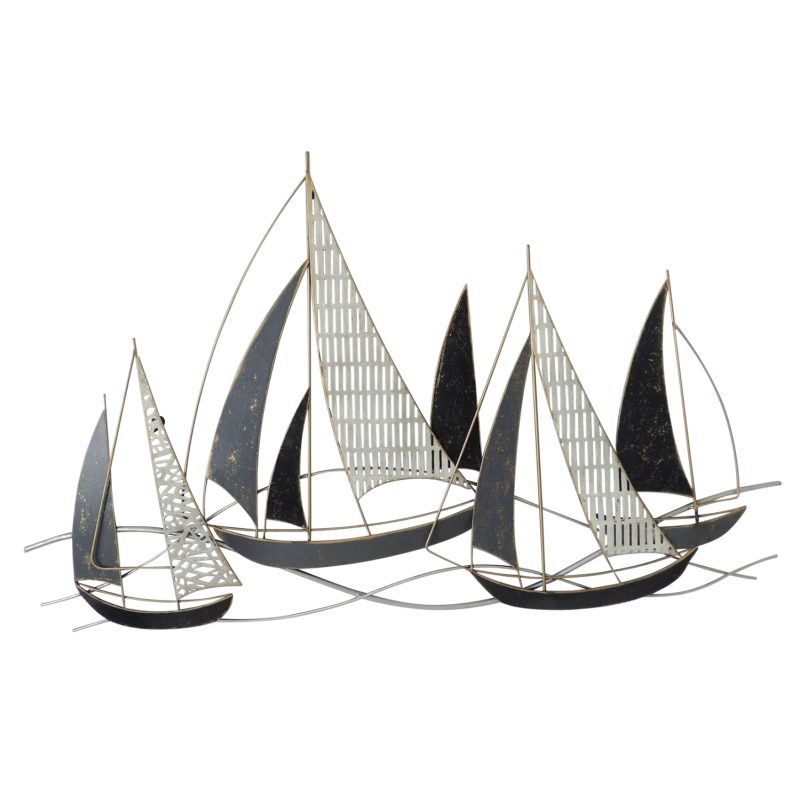 ΜΕΤΑΛΛΙΚΟ ΔΙΑΚΟΣΜΗΤΙΚΟ ΤΟΙΧΟΥ HM7160 ΑΝΘΡΑΚΙ ΛΕΥΚΟ ΧΡΥΣΟ 91x3x55Y εκ.