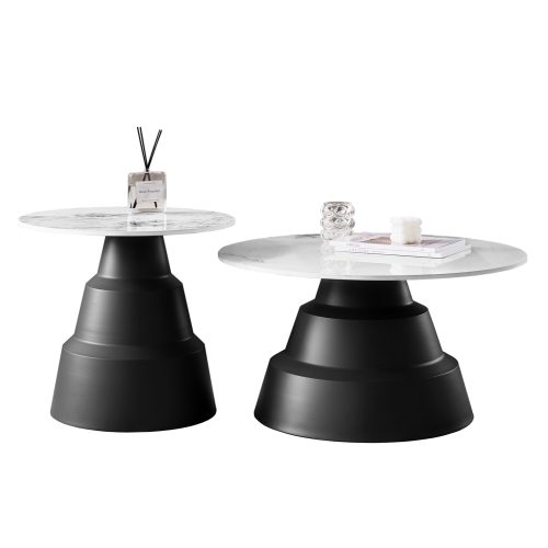 set-2-trapezia-salonioy-fb91830602-sinte ΣΕΤ 2 ΤΡΑΠΕΖΙΑ ΣΑΛΟΝΙΟΥ LIDOX HM18306.02 SINTERED STONE TOP- SNOW WHITE ΧΡΩΜΑ Φ50 & Φ70