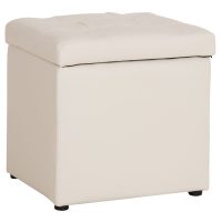 ΣΚΑΜΠΟ PRO CUBE HM224.02 PU ΜΕ ΑΠΟΘΗΚΕΥΤΙΚΟ ΧΩΡΟ- ΛΕΥΚΟ 38x38x36,5Υεκ.