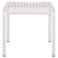 ΤΡΑΠΕΖΙ ΤΕΤΡΑΓΩΝΟ ΑΛΟΥΜΙΝΙΟΥ RACHEL HM6338.02 ΛΕΥΚΟ 80x80x75Υεκ.