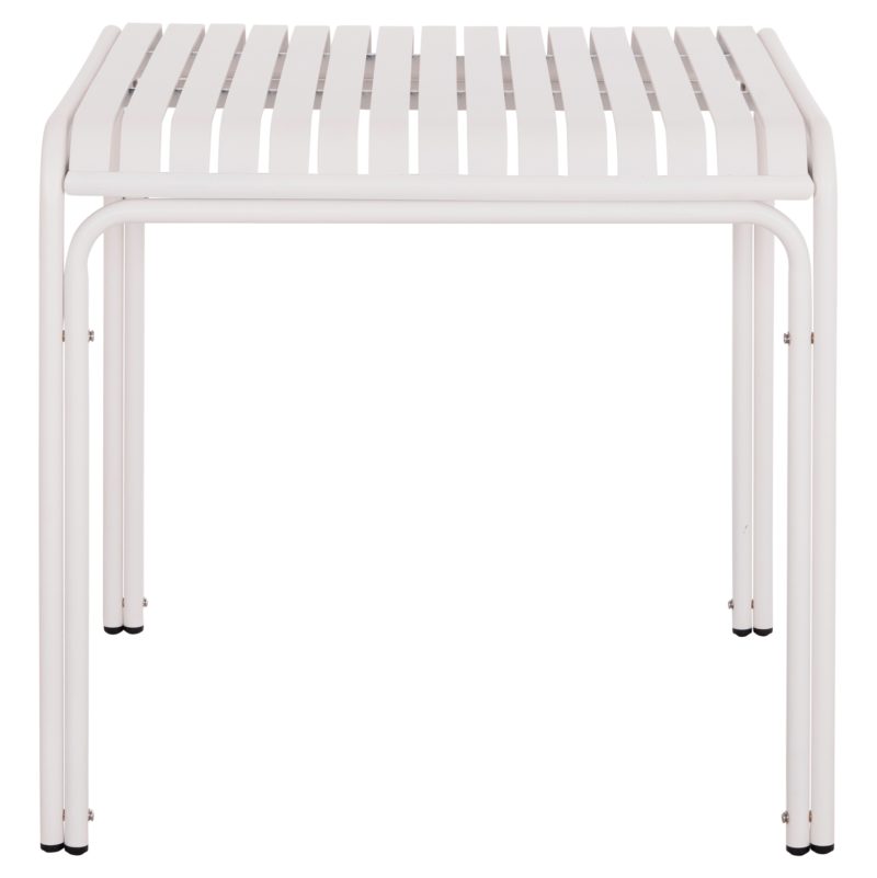 ΤΡΑΠΕΖΙ ΤΕΤΡΑΓΩΝΟ ΑΛΟΥΜΙΝΙΟΥ RACHEL HM6338.02 ΛΕΥΚΟ 80x80x75Υεκ.