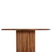 ΤΡΑΠΕΖΙ ΤΡΑΠΕΖΑΡΙΑΣ ΣΤΡΟΓΓΥΛΟ RODER HM9896 ΞΥΛΟ ΤΕΑΚ- 3εκ. πάχος επιφ.- Φ130x79,5Υεκ