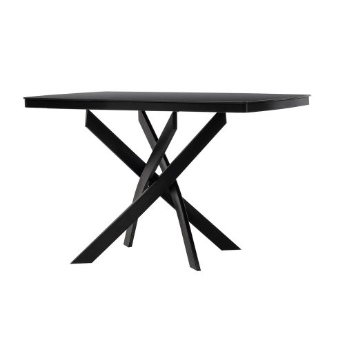 Τραπέζι Orion 120 Μαύρο 120 x 75 x 75 Μέταλλο, Γυαλί 100-080