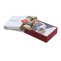 129CTN2688-3 Σετ παπλωματοθήκη Leron Cotton Box 4 τμχ Διπλή (200x220) χρώμα γκρι