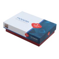 129CTN3876-2 Σετ παπλωματοθήκη Stark Cotton Box 4 τμχ Διπλή (200x220) χρώμα cinnamon - μπλε