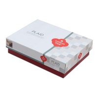 129CTN4443-2 Σετ παπλωματοθήκη Plaid Cotton Box 4 τμχ Διπλή (200x220) χρώμα mink