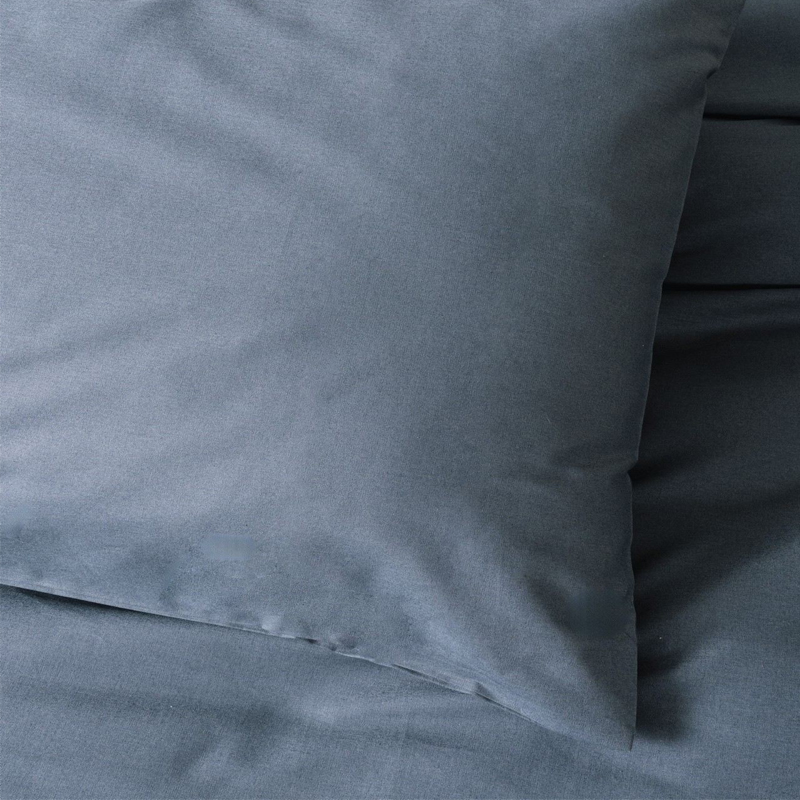 129CTN4444-1 Σετ παπλωματοθήκη Plain Cotton Box 4 τμχ Διπλή (200x220) χρώμα ανθρακί