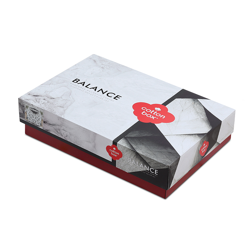 129CTN4830-2 Σετ παπλωματοθήκη Hilaris Cotton Box 4 τμχ Διπλή (200x220) χρώμα ανθρακί