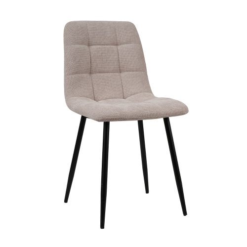 300-027 Καρέκλα Loris Μπεζ 46 x 54.5 x 89 Μέταλλο, Ύφασμα 300-027