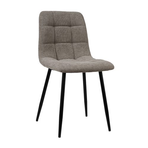 300-404 Καρέκλα Loris γκρεζ 46 x 54.5 x 89 Μέταλλο, Ύφασμα 300-404
