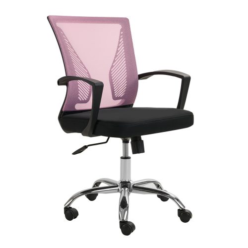 500-088 Kαρέκλα γραφείου Grace ροζ 57 x 58 x 93-102 Χρώμιο, Mesh 500-088