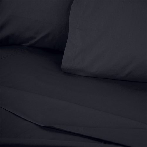 Σεντόνι Tonne Cotton Box Μονό (180x240) χρώμα μαύρο