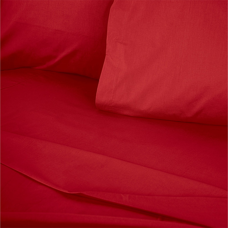 819TNE02102-1 Σεντόνι Tonne Cotton Box Μονό (180x240) χρώμα κόκκινο