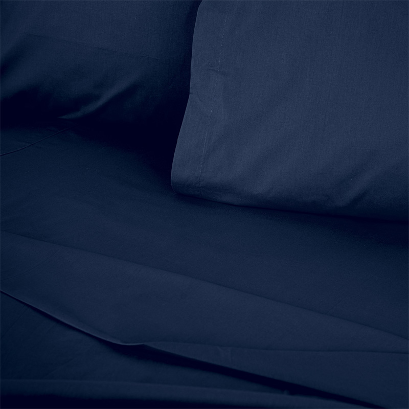 819TNE82114-1 Σεντόνι Tonne Cotton Box Διπλό (240x260) χρώμα σκούρο μπλε