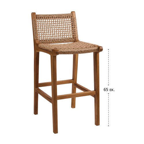 901-004_2 Σκαμπό Dorin-S Φυσικό 41 x 54 x 90 TEAK 901-004