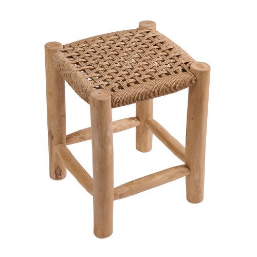 Σκαμπό Noor Φυσικό 35 x 35 x 47 TEAK 901-025