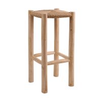 901-029 Σκαμπό Cazoo Φυσικό 35 x 35 x 76 TEAK 901-029