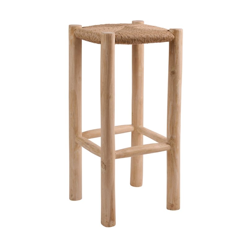 901-029 Σκαμπό Cazoo Φυσικό 35 x 35 x 76 TEAK 901-029