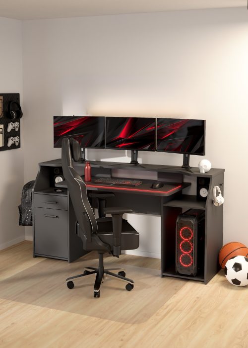 Function Plus γραφείο gaming με 1 πόρτα και 1 συρτάρι  171x62